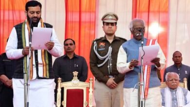 Photo of Haryana Politics: नायब सिंह सैनी ने ली मुख्यमंत्री पद की शपथ, पीएम मोदी और जेपी नड्डा ने दी बधाई
